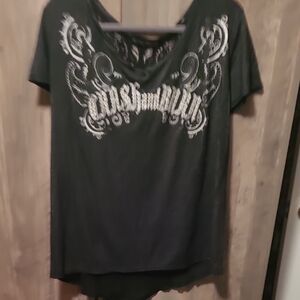 Crash & Burn Black and White Graphic Tee